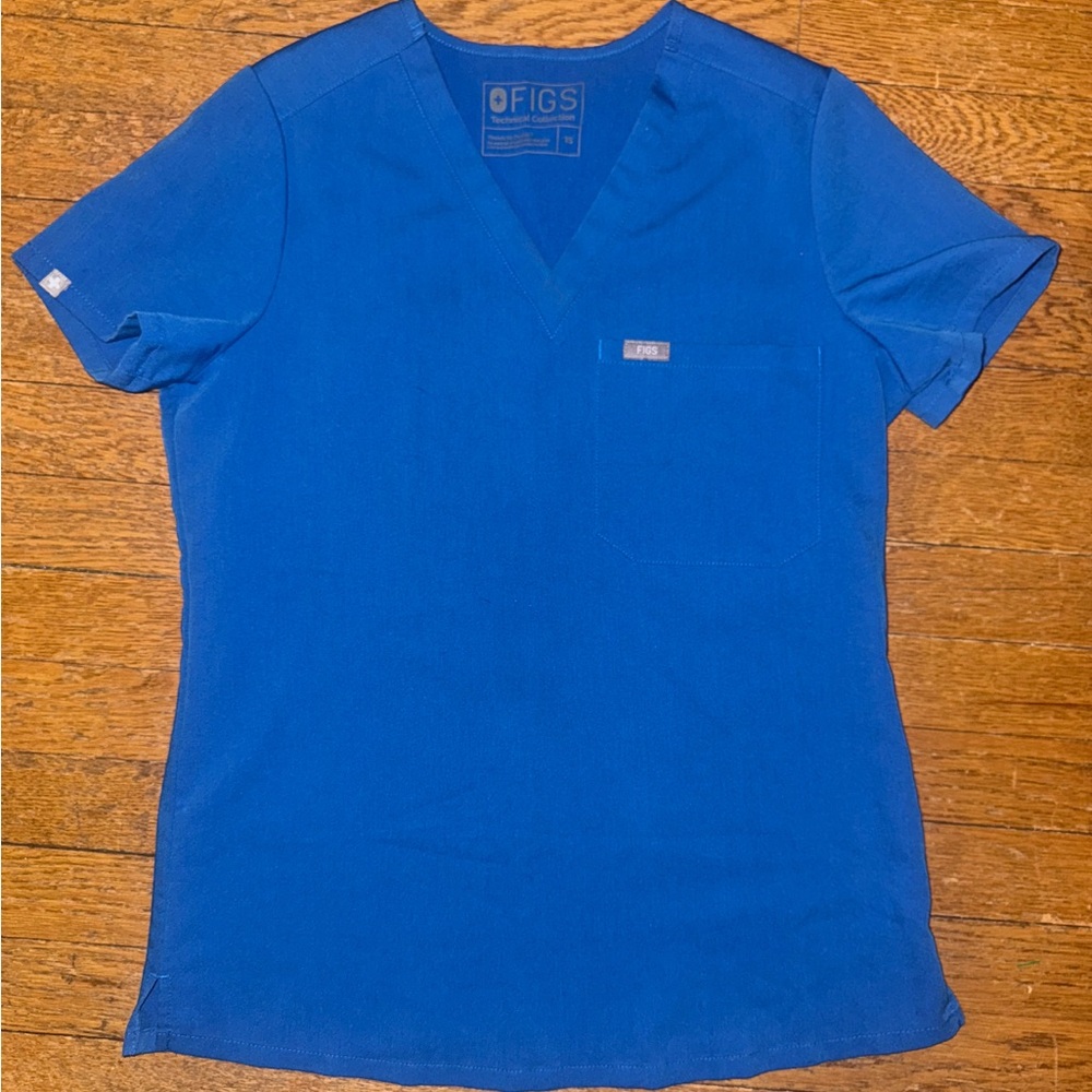 Figs Catarina Royal Blue Scrub Top